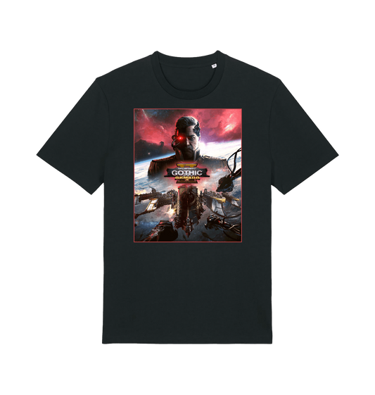 Black Printed T-shirt Front