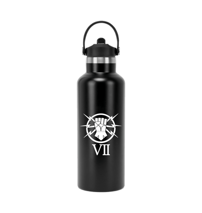 Black Water Bottle Front