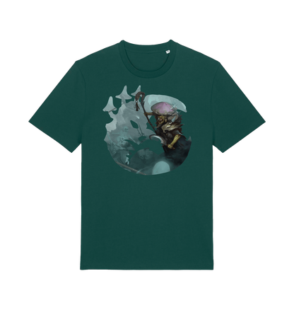 Glazed Green Printed T-shirt Front