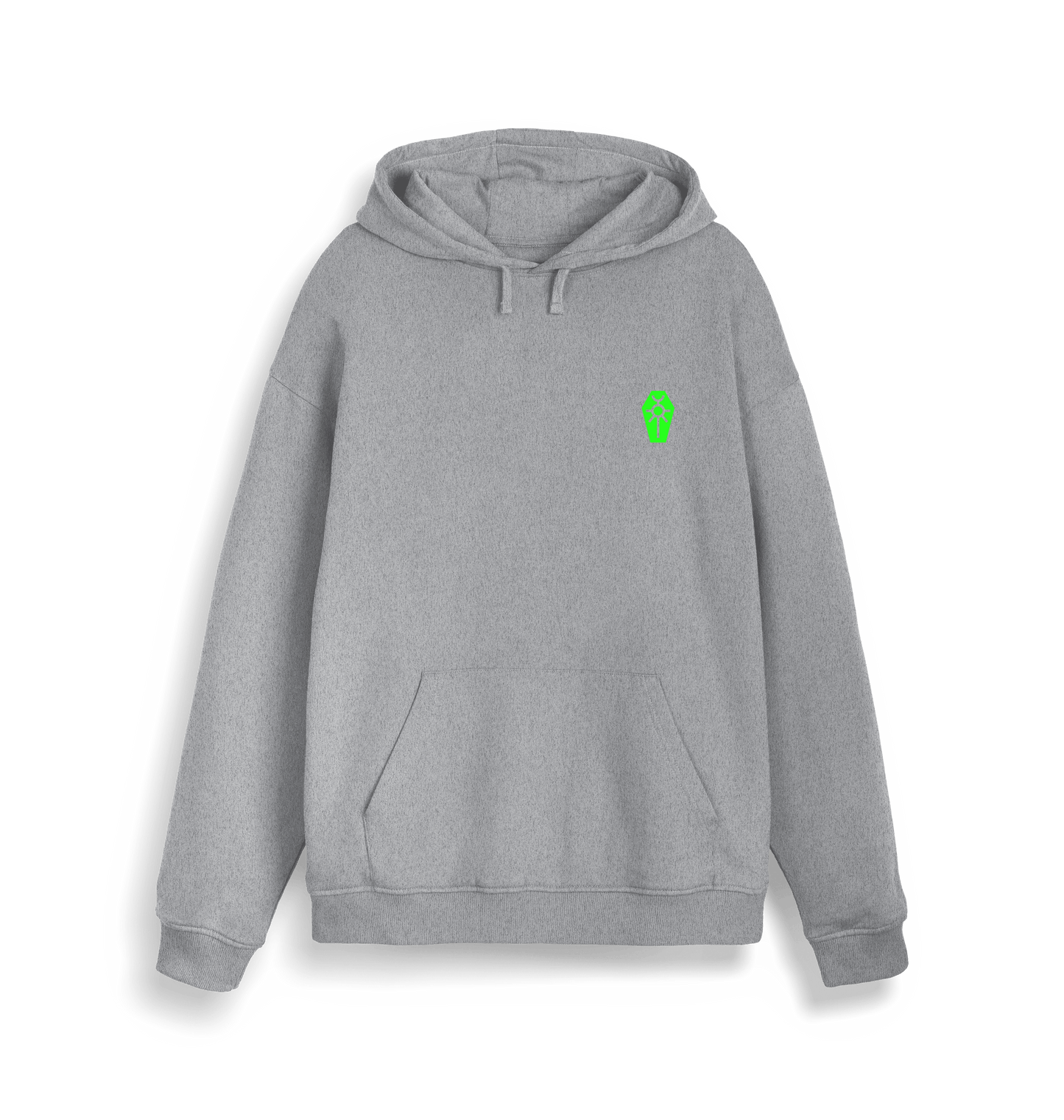 Heather Grey Printed Sweater Front