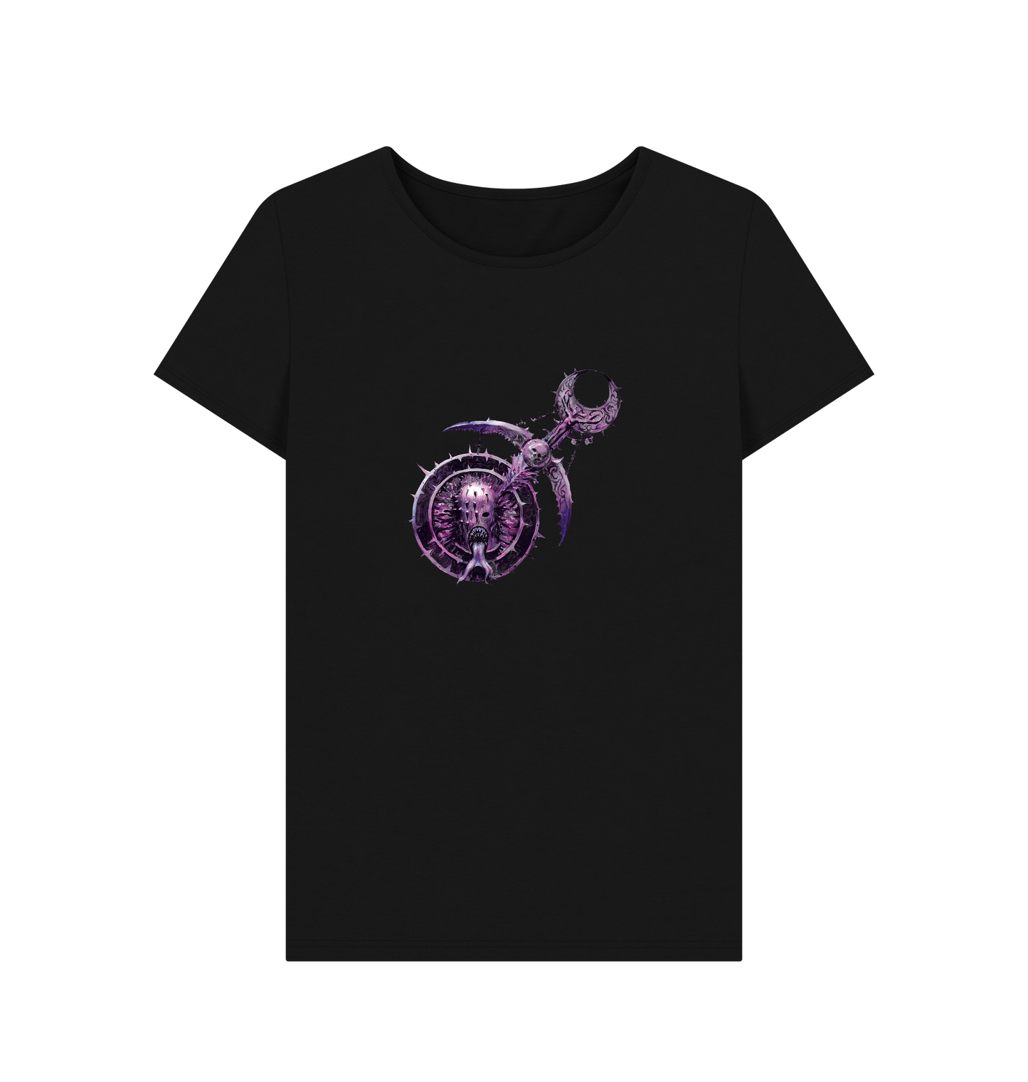 Black Hedonites of Slaanesh Logo Fitted T Shirt