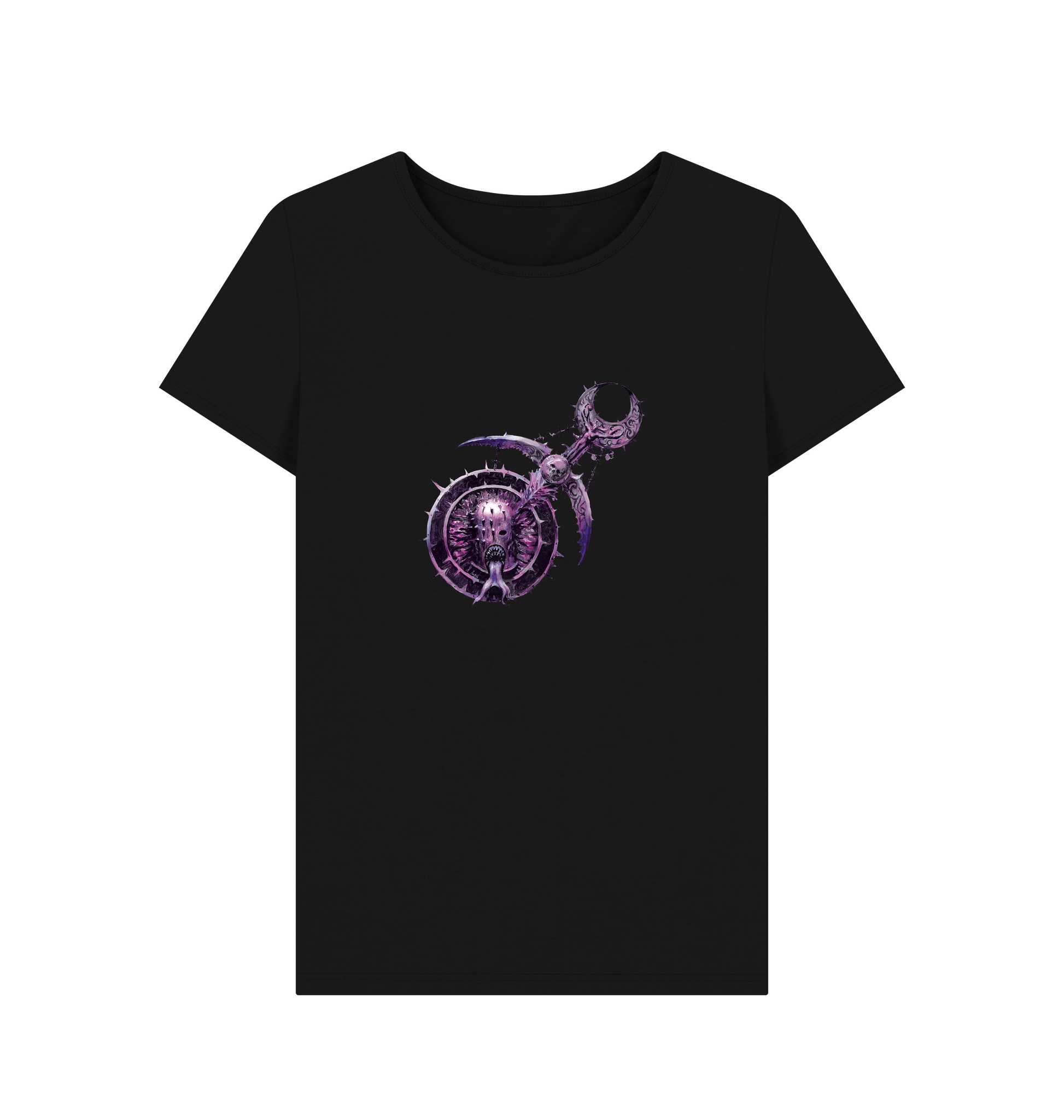 Black Hedonites of Slaanesh Logo Fitted T Shirt