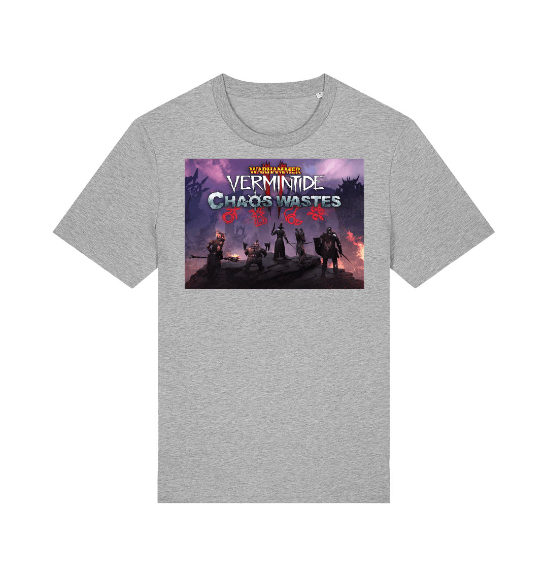 Heather Grey Printed T-shirt Front