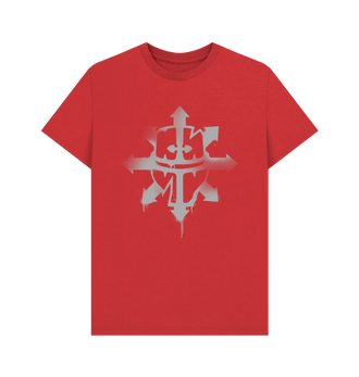 Red Chaos Knights Graffiti Insignia T Shirt