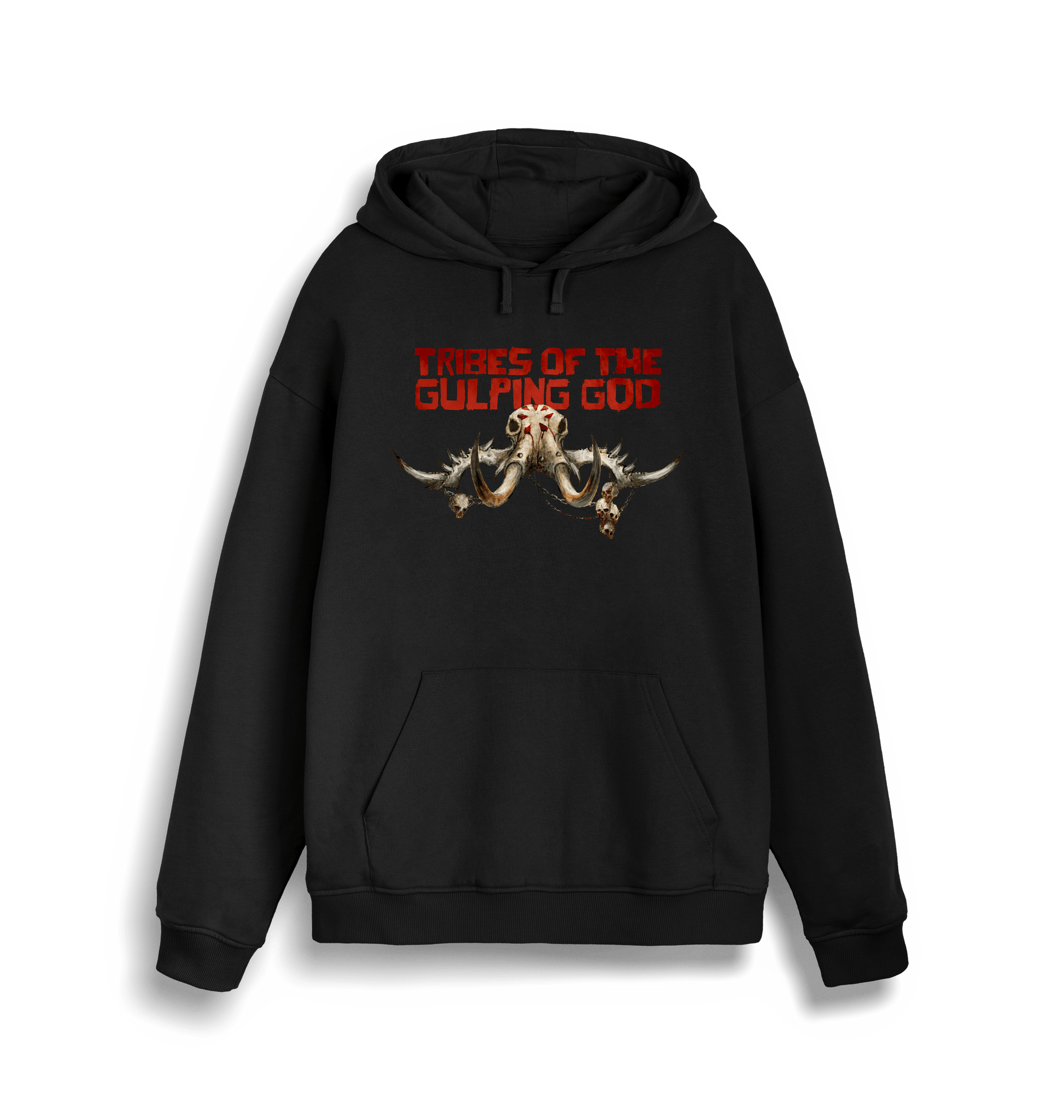 Black Printed Sweater Front