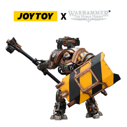 JoyToy Warhammer The Horus Heresy Action Figure - Iron Warriors, Iron Circle Domitar-Ferrum Class Battle-automata with Karceri Battle Shield and Graviton Crusher (1/18 Scale) Preorder