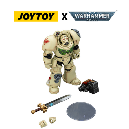 JoyToy Warhammer 40,000 Action Figure - Dark Angels, Terminator 1 with Power Sword and Storm Bolter (1/18 Scale) Preorder