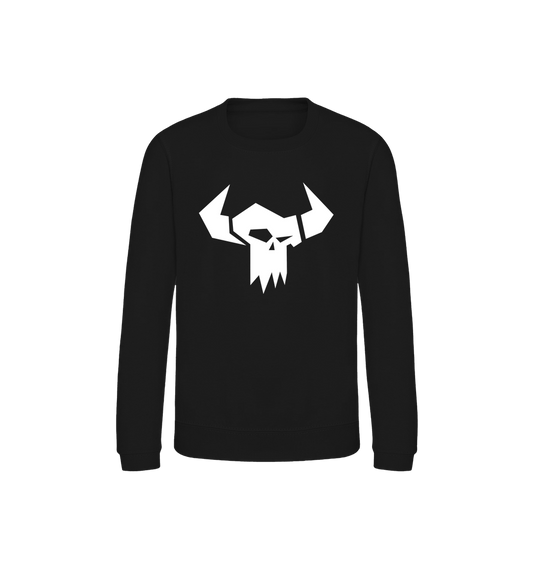 Deep Black Printed Sweater