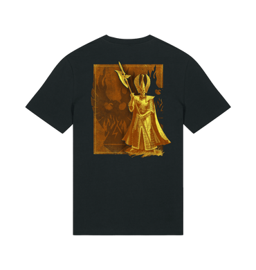 Black Printed T-shirt Back