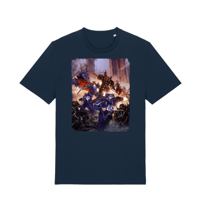 French Navy Printed T-shirt Front