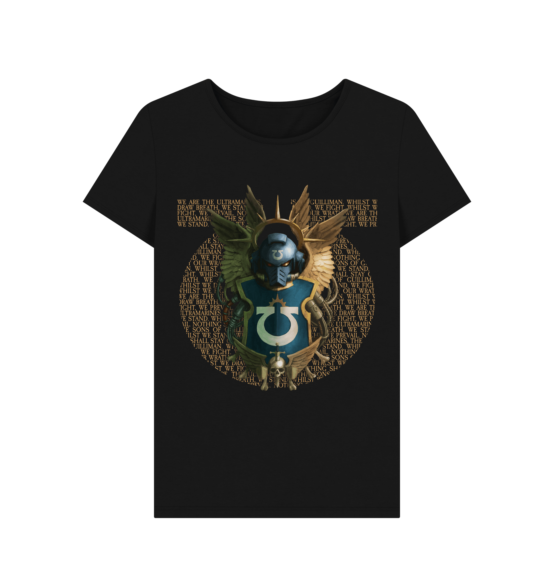 Black Ultramarines Litanies Fitted T Shirt