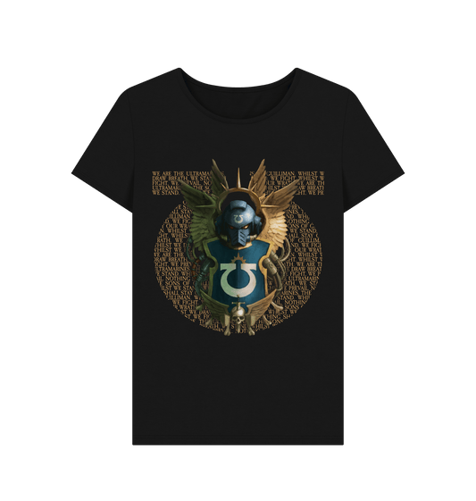 Black Ultramarines Litanies Fitted T Shirt