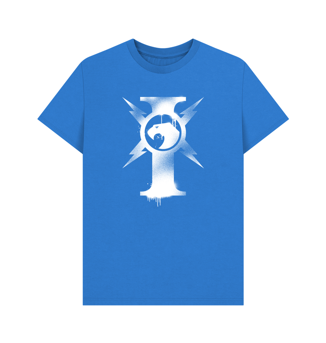 Bright Blue Adeptus Custodes Graffiti Insignia T Shirt