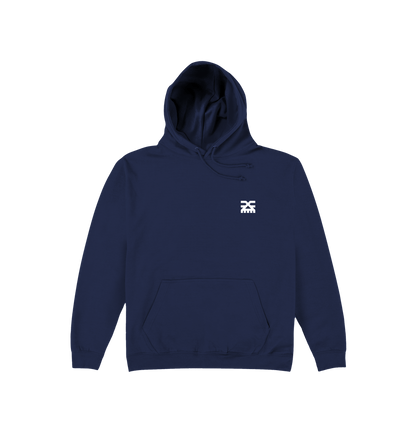 Oxford Navy Printed Hoody Front