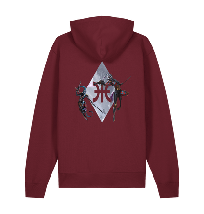 Burgundy Printed Sweater Back