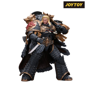 JoyToy Warhammer The Horus Heresy Action Figure - Space Wolves, Leman Russ, Primarch of the VIth Legion (1/18 Scale) & Exclusive T Shirt Preorder