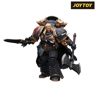 JoyToy Warhammer The Horus Heresy Action Figure - Space Wolves, Leman Russ, Primarch of the VIth Legion (1/18 Scale) & Exclusive T Shirt Preorder