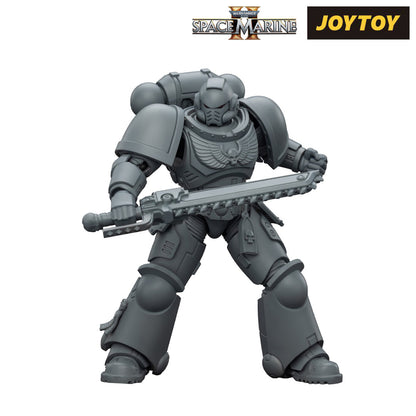 JoyToy Warhammer 40,000: Space Marine 2, Space Marines Intercessor, Armouring Hall Edition (1/18 Scale) & T Shirt Bundle