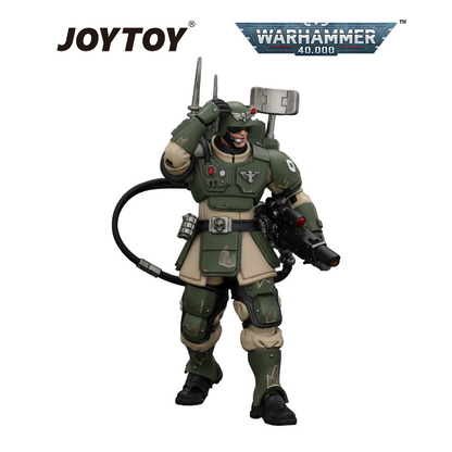 JOYTOY Warhammer 40,000 - Astra Militarum Kasrkin 3 with Hot-shot Lasgun and Vox-caster (1/18 Scale) Preorder