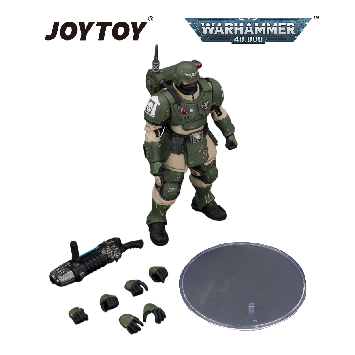 JOYTOY Warhammer 40,000 - Astra Militarum Kasrkin 4 with Plasma Gun (1/18 Scale) Preorder