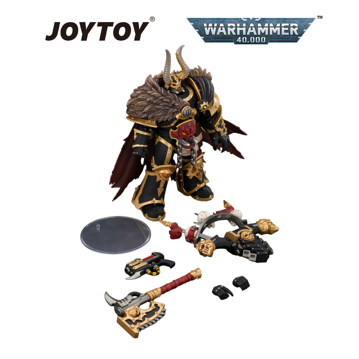 JOYTOY Warhammer Warhammer 40,000 - Black Legion, Chaos Lord (1/18 Scale) Preorder