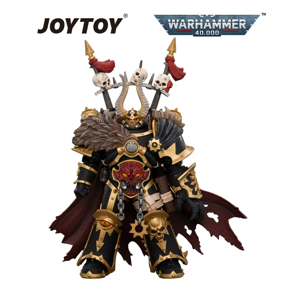 JOYTOY Warhammer Warhammer 40,000 - Black Legion, Chaos Lord (1/18 Scale) Preorder