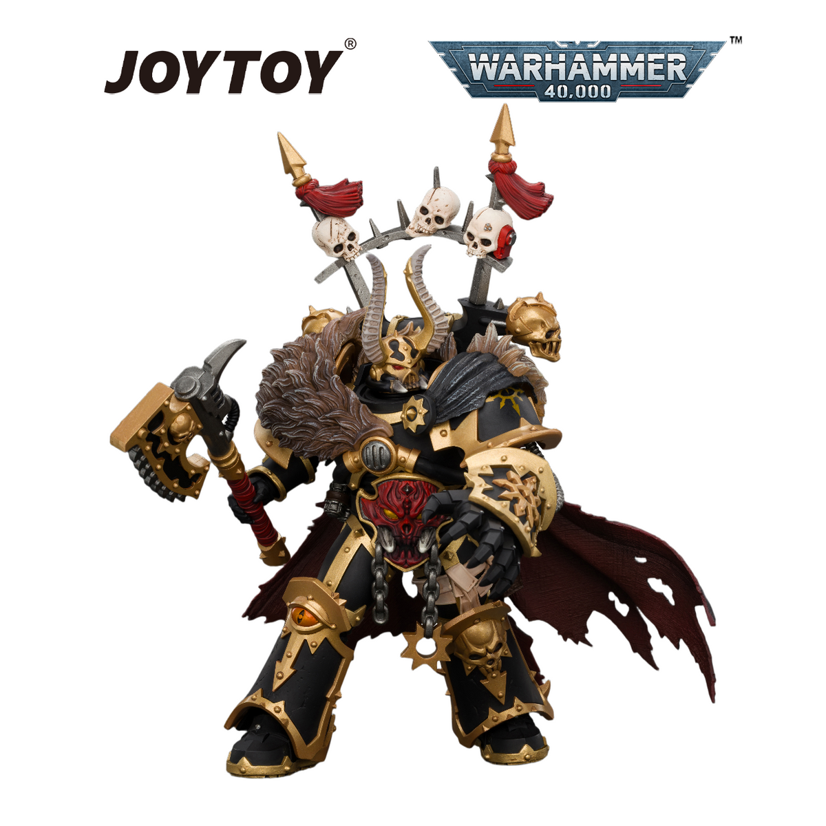 JOYTOY Warhammer Warhammer 40,000 - Black Legion, Chaos Lord (1/18 Scale) Preorder