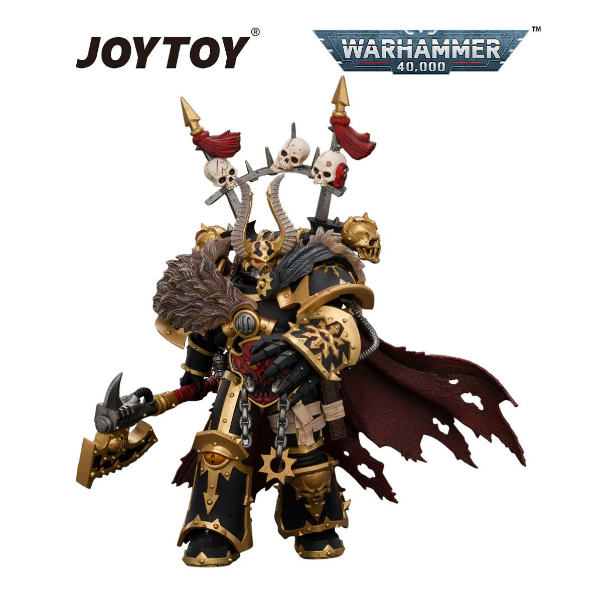 JOYTOY Warhammer Warhammer 40,000 - Black Legion, Chaos Lord (1/18 Scale) Preorder