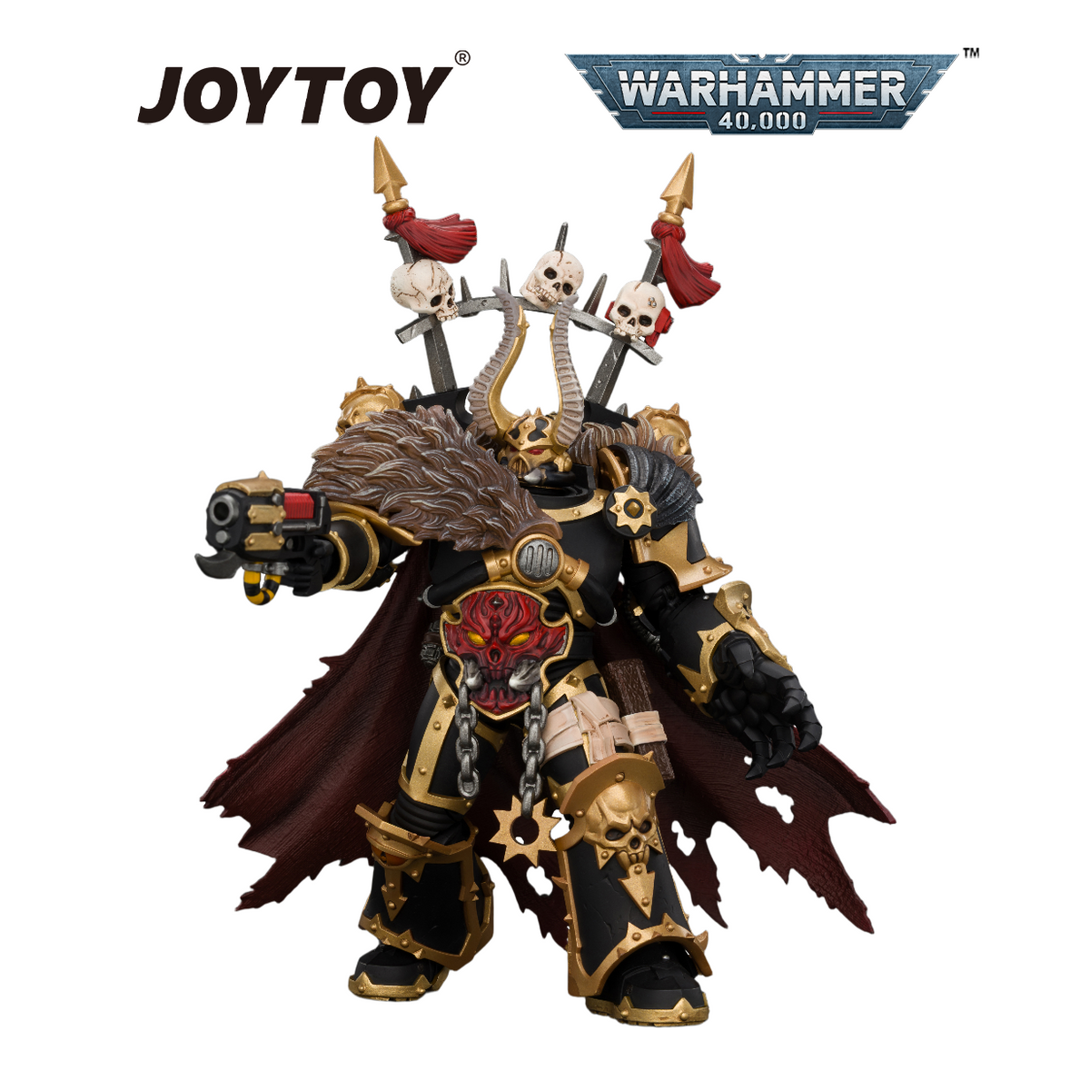 JOYTOY Warhammer Warhammer 40,000 - Black Legion, Chaos Lord (1/18 Scale) Preorder