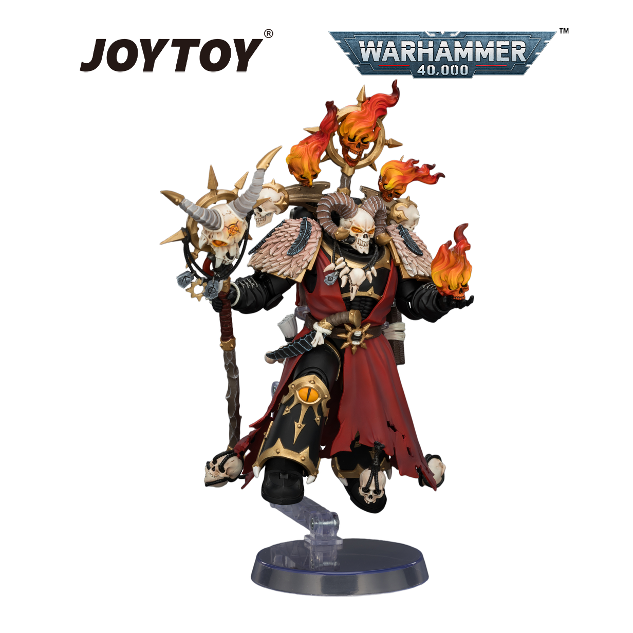 JOYTOY Warhammer 40,000 - Black Legion, Master of Possession with Staff of Possession and Bolt Pistol (1/18 Scale) Preorder