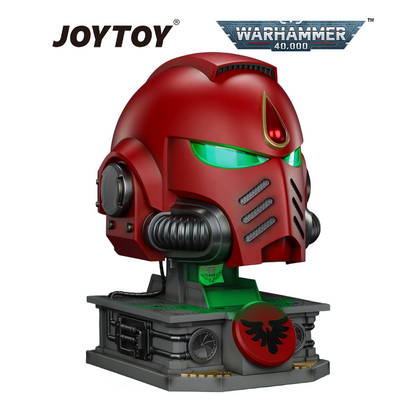 JOYTOY Warhammer 40,000: Blood Angels Mk X Helmet and Display Stand (1/1 Scale) Preorder