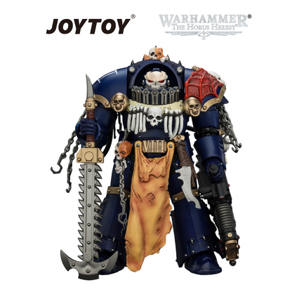 JOYTOY Warhammer The Horus Heresy - Night Lords, Contekar Terminator 1 with Chainblade & Volkite Cavitor (1/18 Scale) Preorder