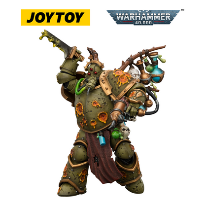 JOYTOY Warhammer 40,000 - Death Guard, Biologus Putrifier with Injector Pistol and Hyper Blight Grenades (1/18 Scale)