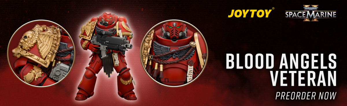 JOYTOY Warhammer 40,000: Space Marine 2 Blood Angels Veteran preorder