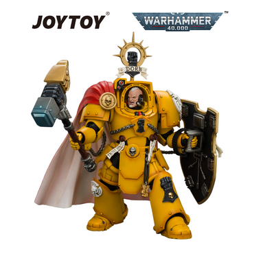 JOYTOY Warhammer 40,000 - Imperial Fists, Darnath Lysander with Thunder Hammer and Storm Shield (1/18 Scale) Preorder