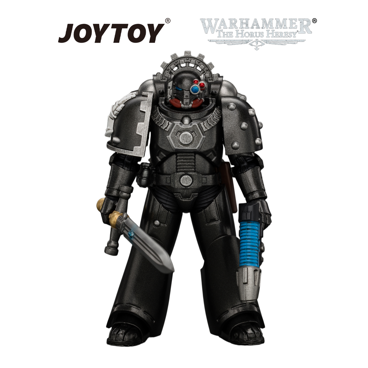 JOYTOY Warhammer The Horus Heresy - Iron Hands, MKVI Tactical Sergeant (1/18 Scale) Preorder