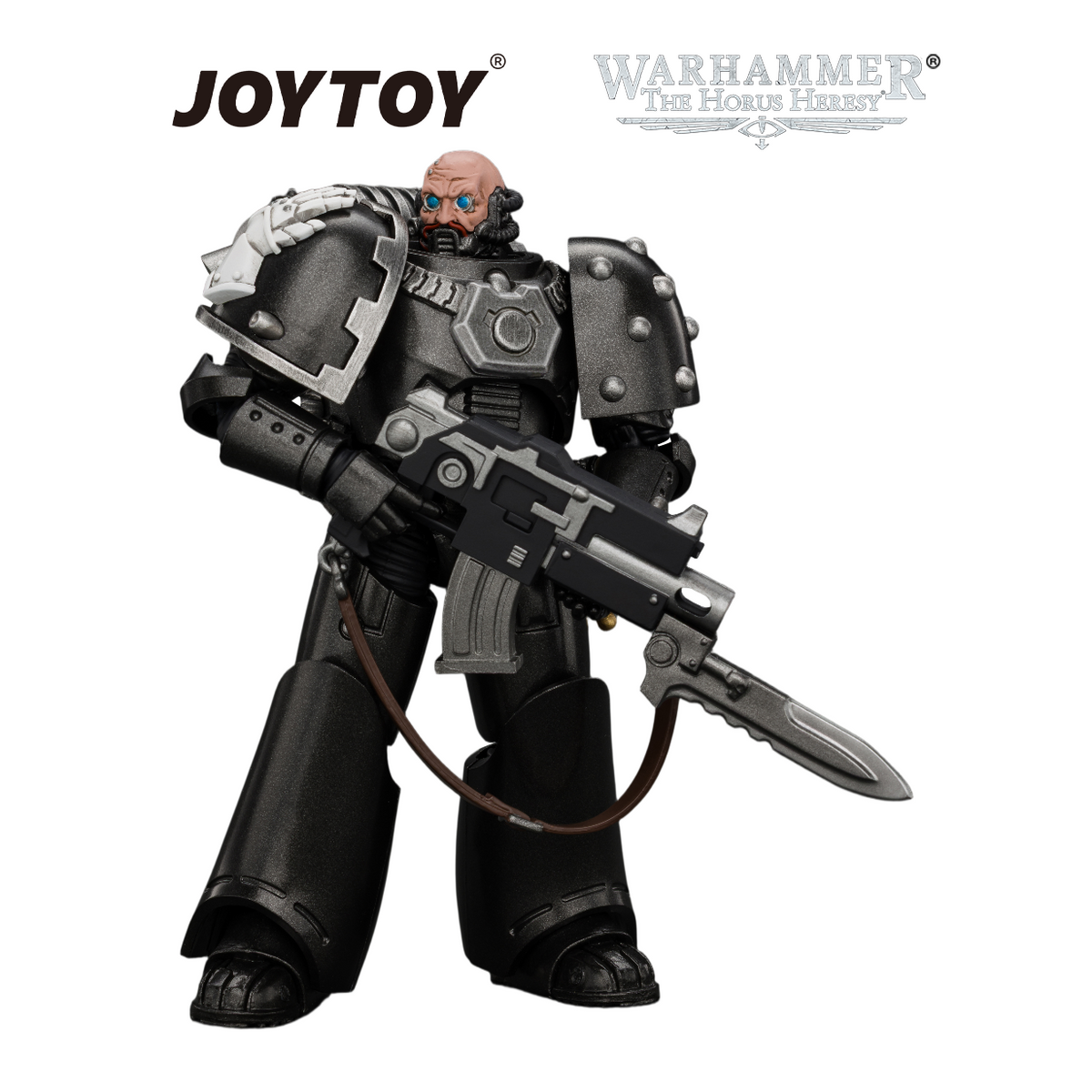 JOYTOY Warhammer The Horus Heresy - Iron Hands, MKVI Tactical Sergeant (1/18 Scale) Preorder