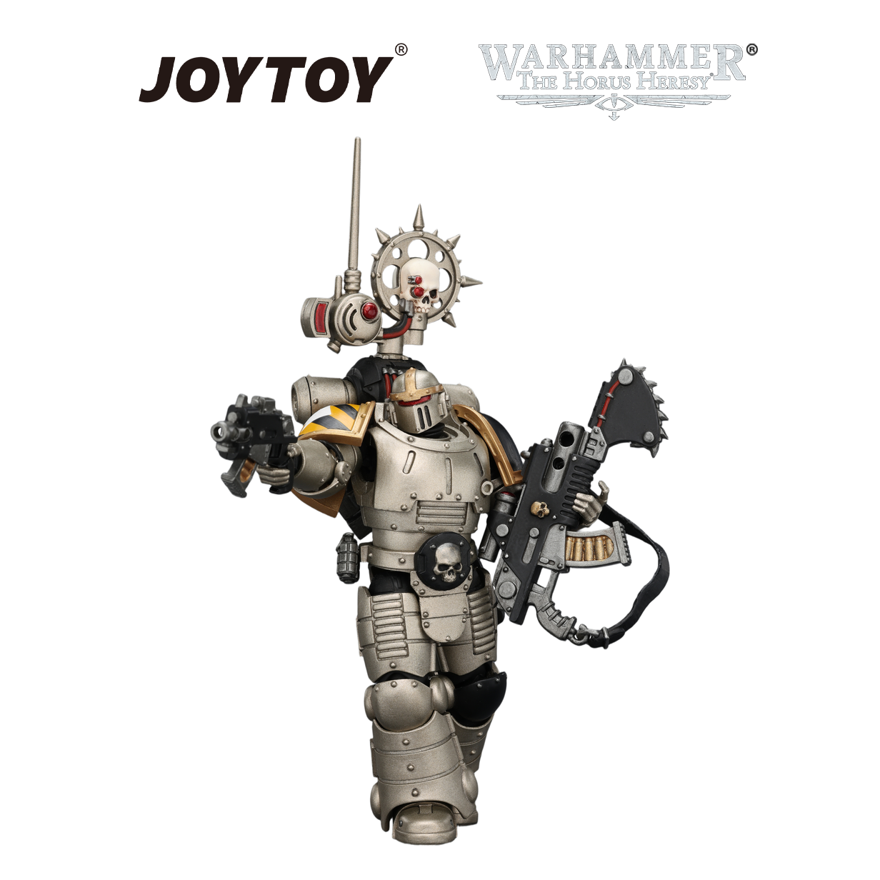 JOYTOY Warhammer The Horus Heresy - Iron Warriors, MkII Legionary 2 with Bolter and Bolt Pistol (1/18 Scale) Preorder