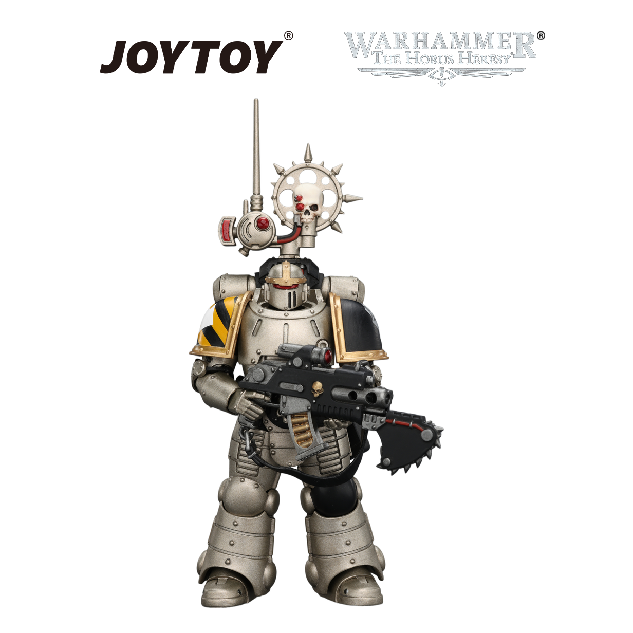 JOYTOY Warhammer The Horus Heresy - Iron Warriors, MkII Legionary 2 with Bolter and Bolt Pistol (1/18 Scale) Preorder