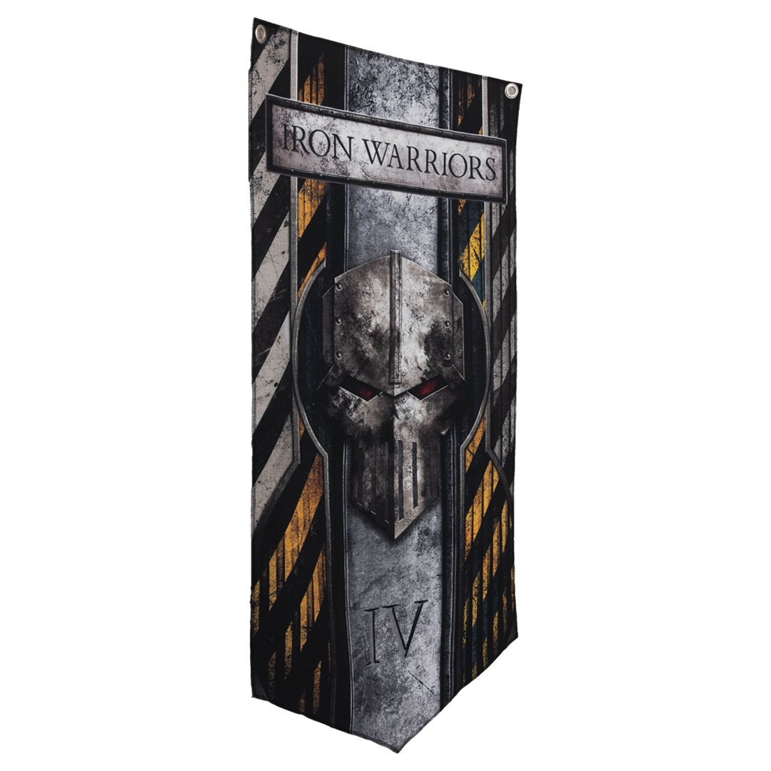 Iron Warriors Wall Banner Side View