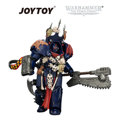 JOYTOY Warhammer The Horus Heresy - Night Lords, Legion Praetor in Tartaros Terminator Armour with Volkite Charger, Headsman’s Axe & Trophies of Judgement (1/18 Scale)