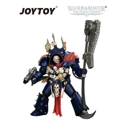 JOYTOY Warhammer The Horus Heresy - Night Lords, Legion Praetor in Tartaros Terminator Armour with Volkite Charger, Headsman’s Axe & Trophies of Judgement (1/18 Scale)