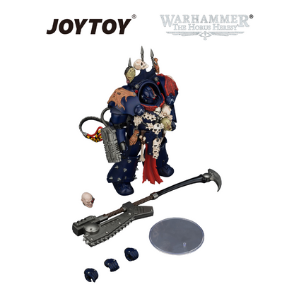 JOYTOY Warhammer The Horus Heresy - Night Lords, Legion Praetor in Tartaros Terminator Armour with Volkite Charger, Headsman’s Axe & Trophies of Judgement (1/18 Scale)