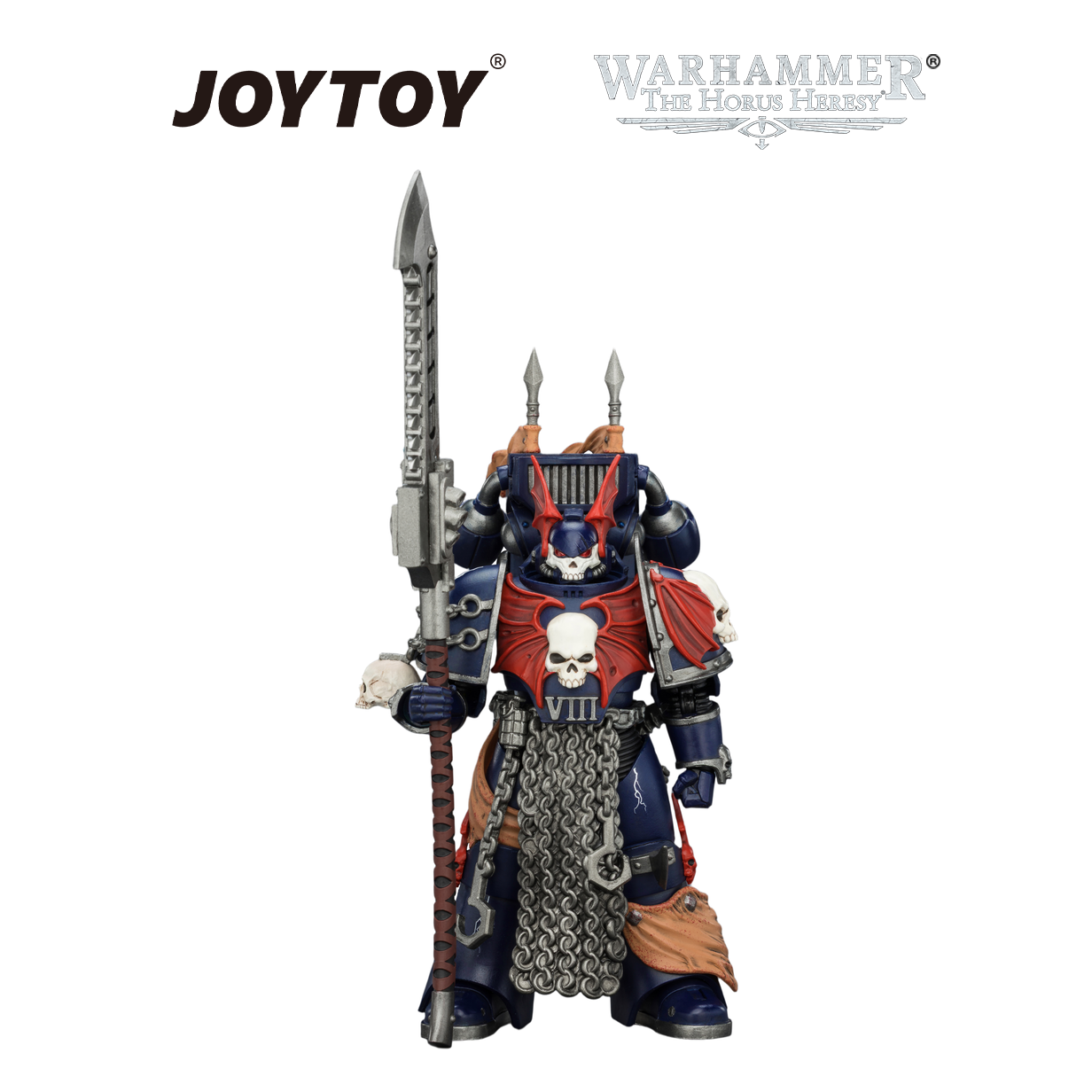 JOYTOY Warhammer The Horus Heresy - Night Lords, Legion Praetor with Jump Pack, Bolt Pistol and Chainglaive (1/18 Scale)