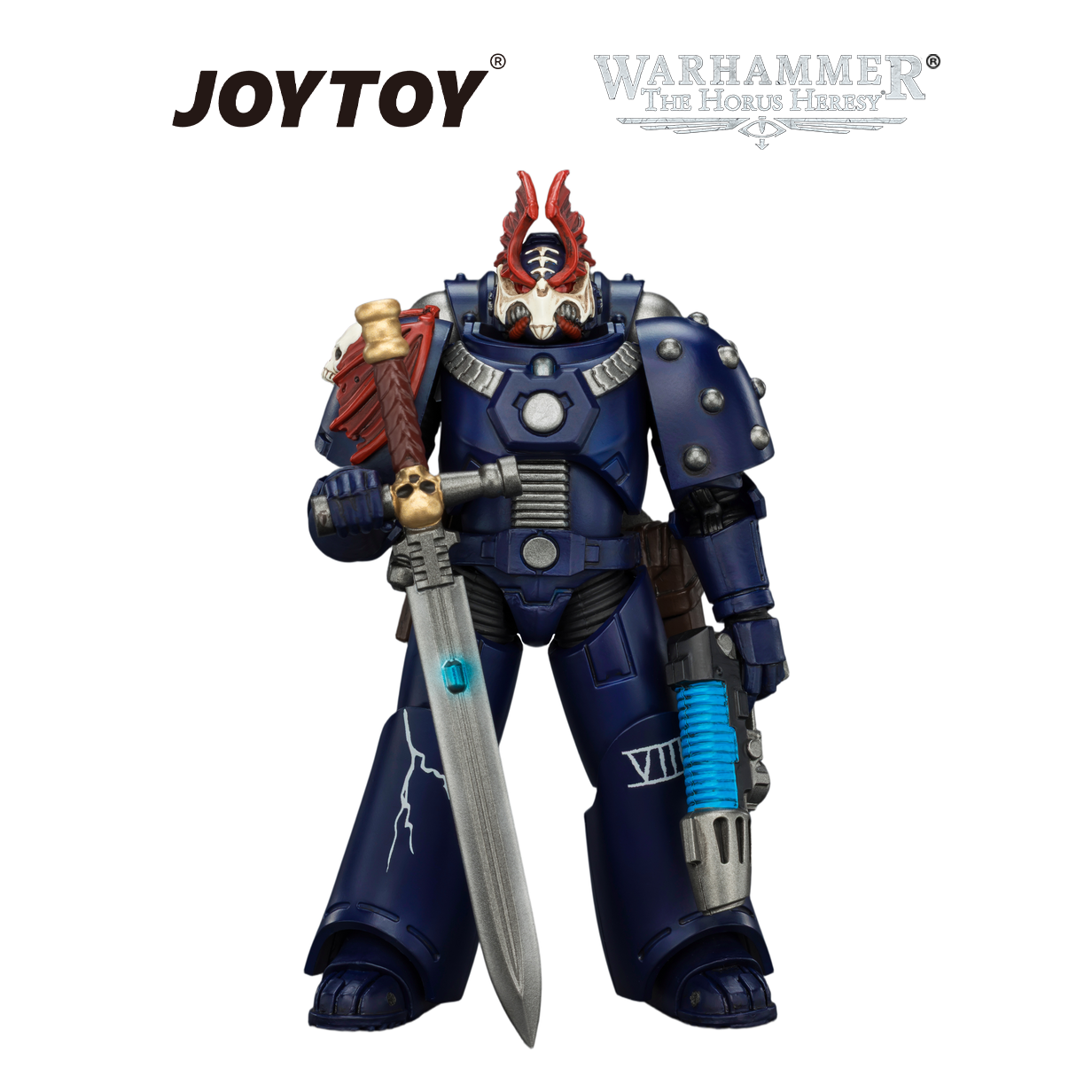 JOYTOY Warhammer The Horus Heresy - Night Lords, MKVI Tactical Legionary with Bolter, Plasma Pistol, Bolt Pistol & Power Sword (1/18 Scale)