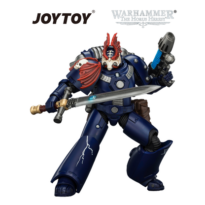 JOYTOY Warhammer The Horus Heresy - Night Lords, MKVI Tactical Legionary with Bolter, Plasma Pistol, Bolt Pistol & Power Sword (1/18 Scale)