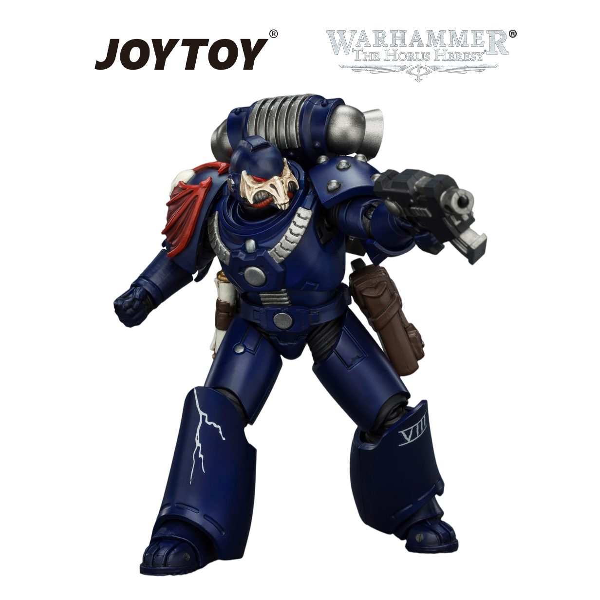 JOYTOY Warhammer The Horus Heresy - Night Lords, MKVI Tactical Legionary with Bolter, Plasma Pistol, Bolt Pistol & Power Sword (1/18 Scale)