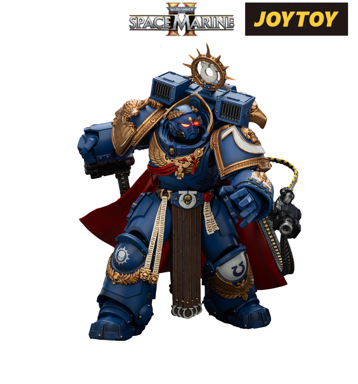 Ultramarines, Marneus Calgar, Chapter Master with MkX Gravis Armour an ...