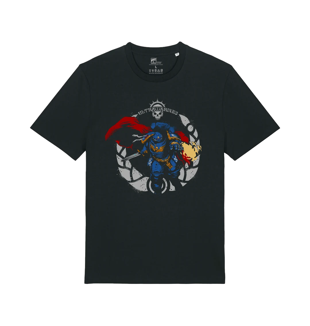 JoyToy Warhammer 40,000: Ultramarines Captain Mk X Helmet and Display Stand (1/1 Scale) Preorder