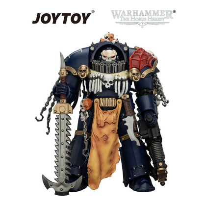 JOYTOY Warhammer The Horus Heresy - Night Lords, Contekar Terminator 1 with Chainblade & Volkite Cavitor (1/18 Scale) Preorder